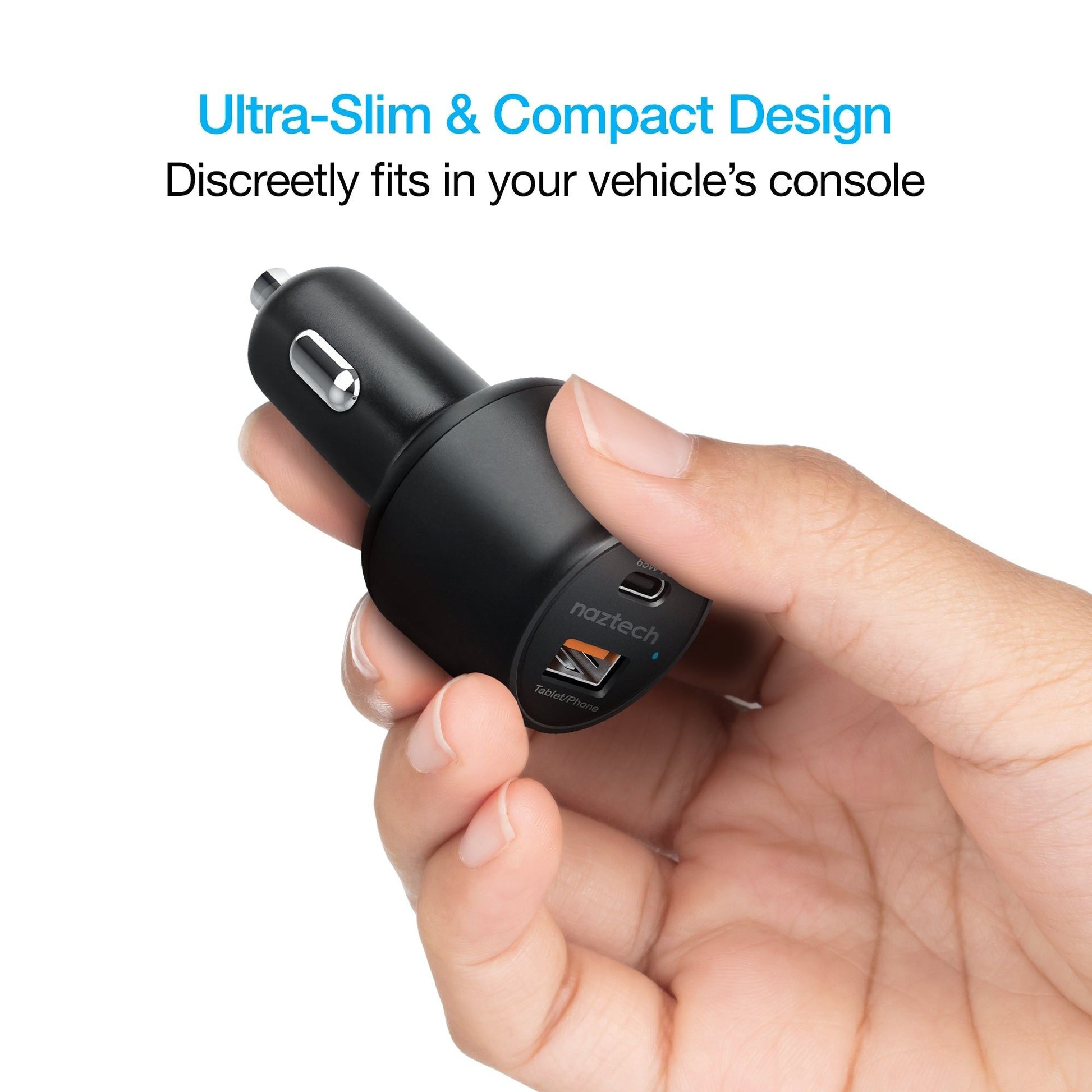 Naztech SpeedMax65 PD65W + QC3 Car Charger - Renee Lane Company