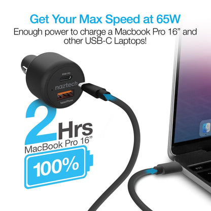 Naztech SpeedMax65 PD65W + QC3 Car Charger - Renee Lane Company
