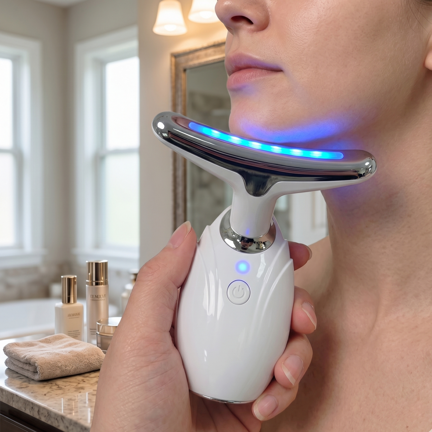 Neck & Face Lifting LED Therapy Device - Renee Lane Company