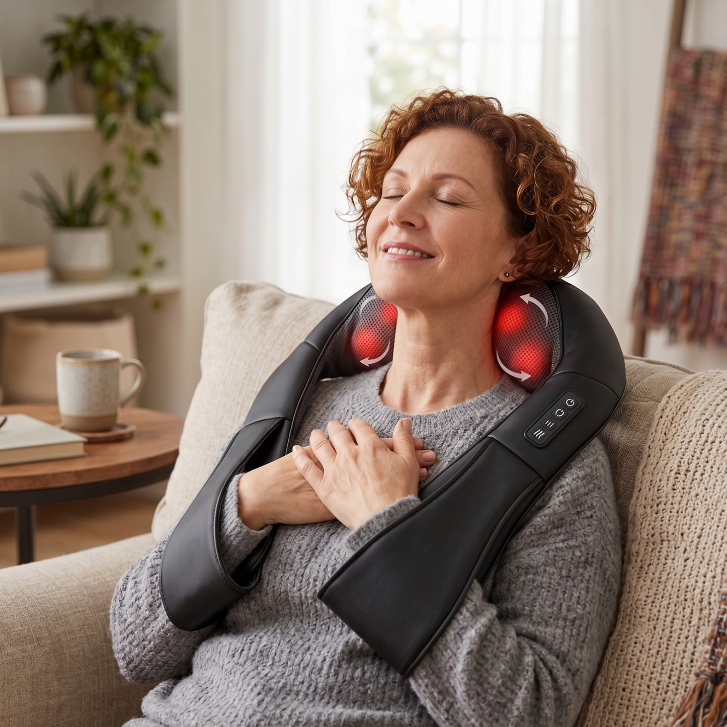 Neck and Shoulder Massager w/Heat - Renee Lane Company