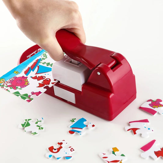 New Creative Jigsaw Puzzle Maker Machine Embossing Flower Punch For Children's Educational Toys DIY Handmade Materials - Renee Lane Company