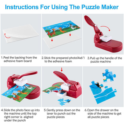 New Creative Jigsaw Puzzle Maker Machine Embossing Flower Punch For Children's Educational Toys DIY Handmade Materials - Renee Lane Company