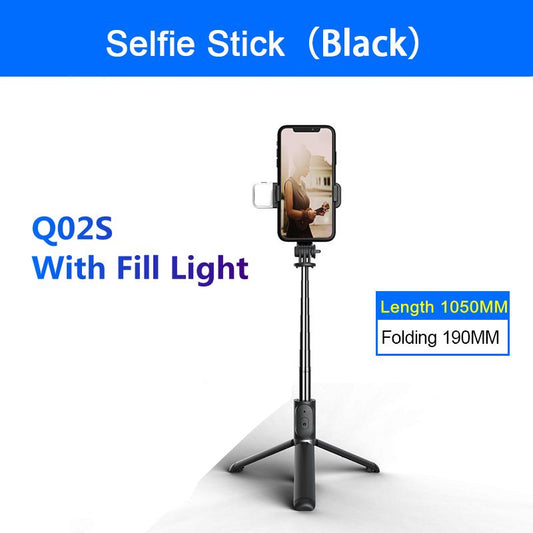 New Selfie Stick Bluetooth Wireless Remote Control Selfie With Fill Light Foldable Monopod Tripod for mobile Phone Holder - Renee Lane Company