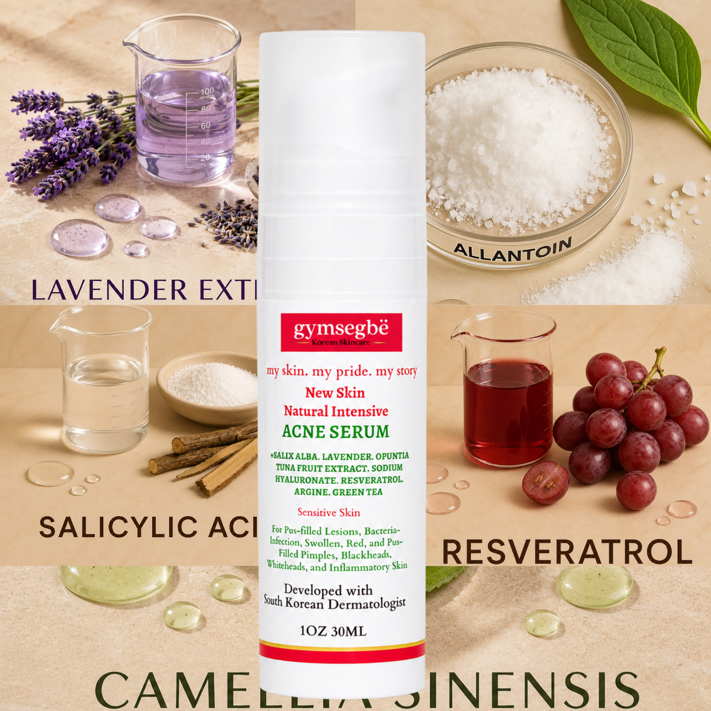 New Skin Natural Intensive Acne Serum - Renee Lane Company