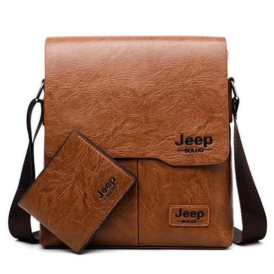 New Vertical Casual Briefcase Men's Business Document Bag Messenger Bag Shoulder Bag Card Bag Wallet - Renee Lane Company