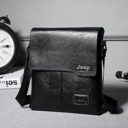 New Vertical Casual Briefcase Men's Business Document Bag Messenger Bag Shoulder Bag Card Bag Wallet - Renee Lane Company
