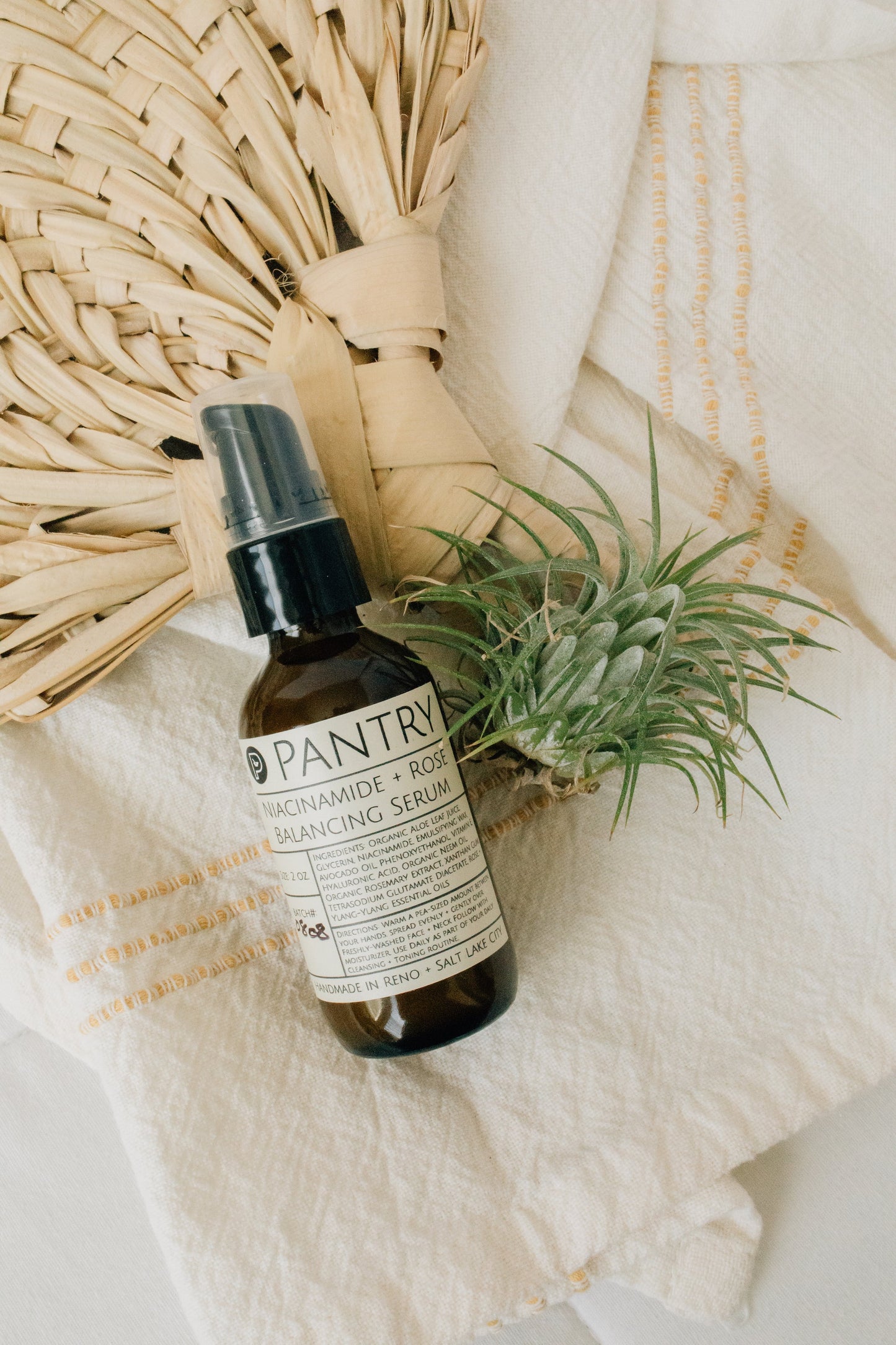 Niacinamide + Rose Facial Serum, 2 oz | Soften, Smooth, Balance + Brighten - Renee Lane Company