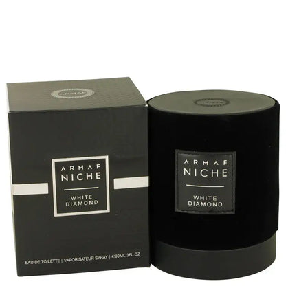 Men's eau de toilette spray set by Armaf: black bottle with round cap and matching box