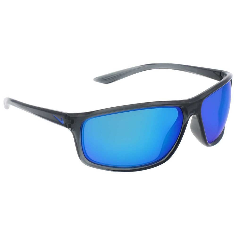 Nike Adrenaline Rectangular Sunglasses Dark Grey/Blue 66/15/135 - Renee Lane Company