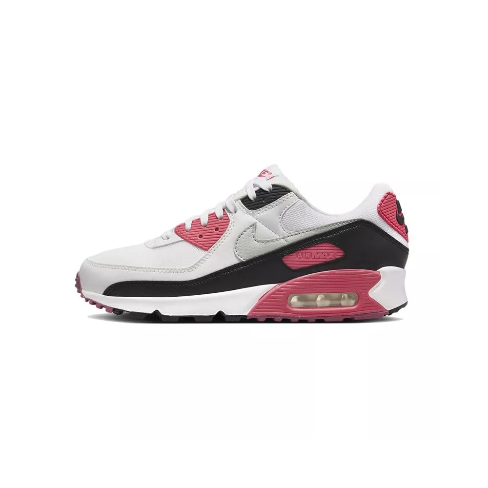 Nike Air Max 90 Womens Shoes (DH8010-105 White/Aster Pink/Black/Light Silver) Size 5.5 - Renee Lane Company