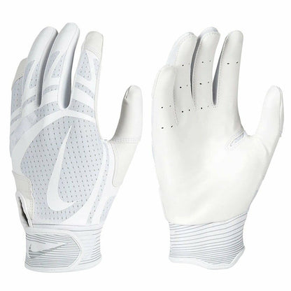 Nike Alpha Huarache Edge Batting Gloves - Unisex - 1 Pair (White/White - XX-Large) - Renee Lane Company