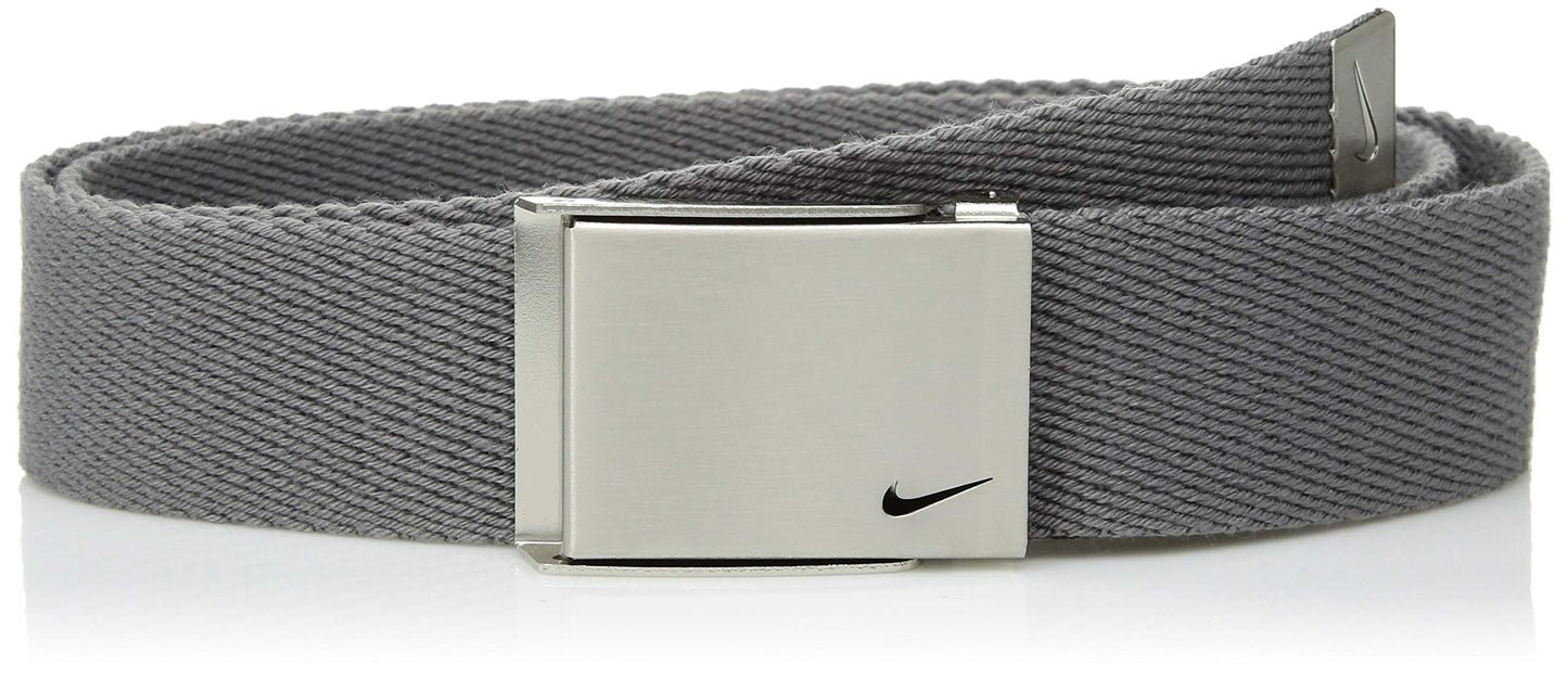 Nike Boys Big Single Web Belt Light Charcoal One Size - Renee Lane Company