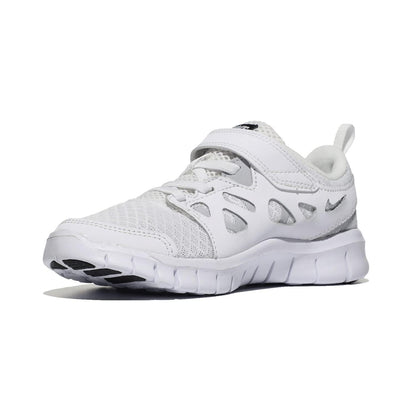 Nike Boys Free Run 2 (Big Kid) White/Black/Wolf Grey 4 Big Kid M - Renee Lane Company