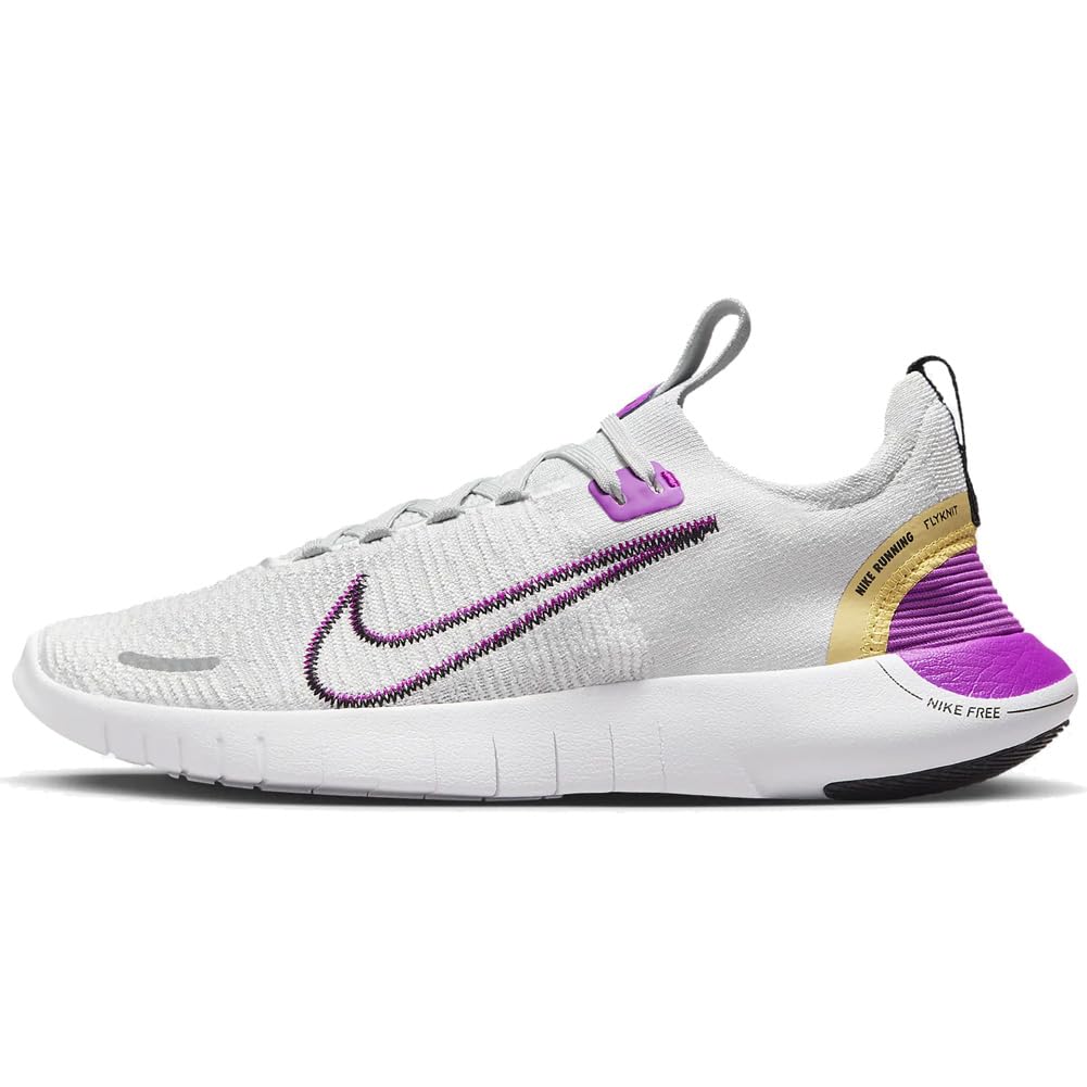 Nike Free RN NN Womens Road Running Shoes (DX6482-009 Photon Dust/Platinum Tint/Hyper Violet/Black) Size 9.5 - Renee Lane Company