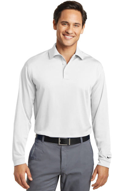 Nike Golf Long Sleeve Dri-FIT Stretch Tech Polo White Medium - Renee Lane Company