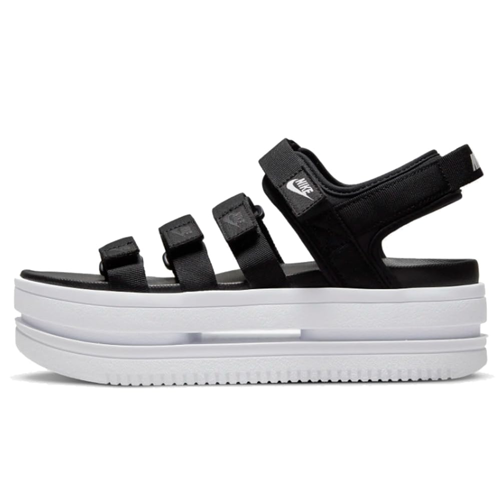 Nike Icon Classic Womens Sandals (DH0224-001BLACK/WHITE-WHITE) Size 12 - Renee Lane Company