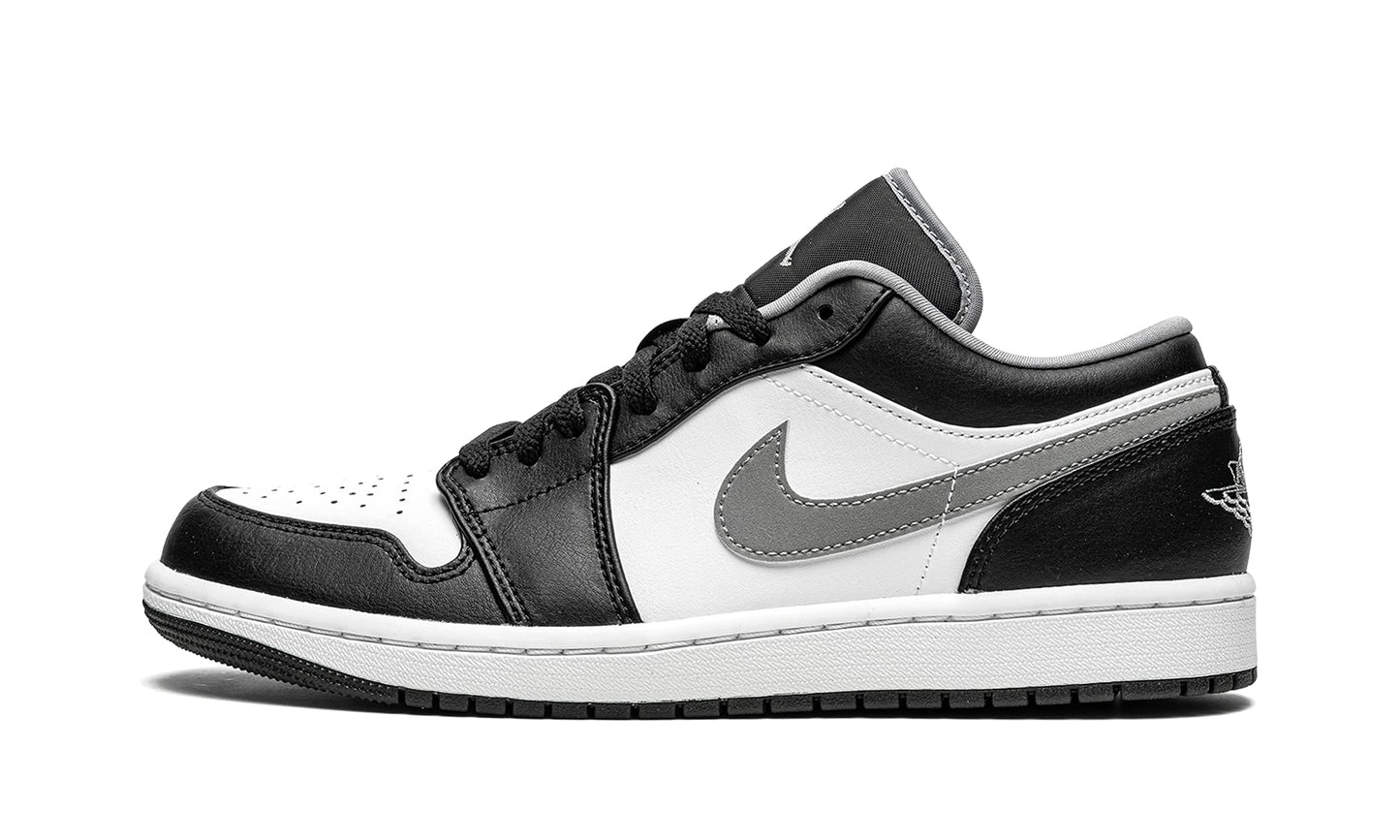 Nike Mens Air Jordan 1 Low Black/Particle Grey Black/Particle Grey/White 12 - Renee Lane Company