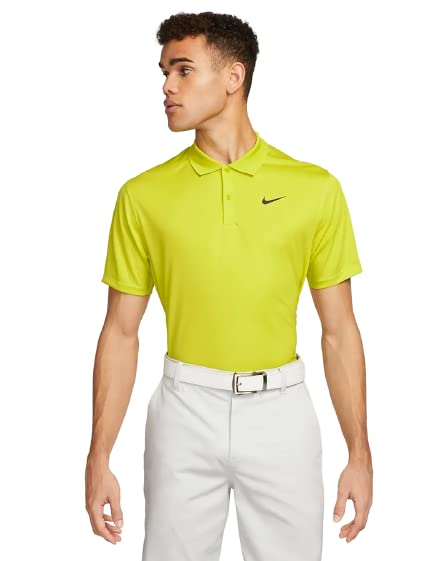 Nike Mens Dri-fit Victory Polo (as1 Alpha m Regular Regular Bright Cactus/Black) - Renee Lane Company