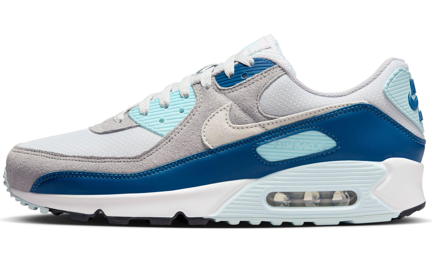 Nike Mens Low-Top Sneakers Pure Platinum White Glacier Blue 8 - Renee Lane Company