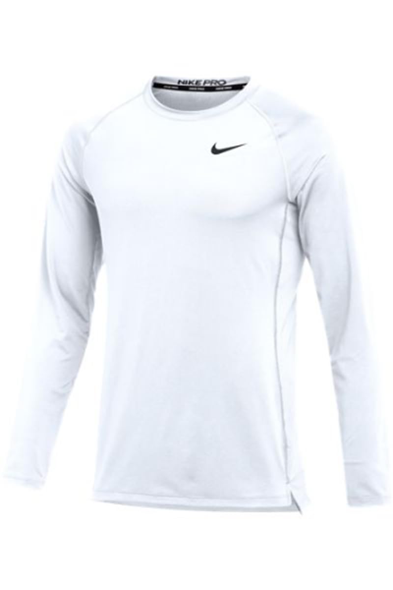 Nike Mens Pro Slim Long Sleeve Training Top (Small White) - Renee Lane Company