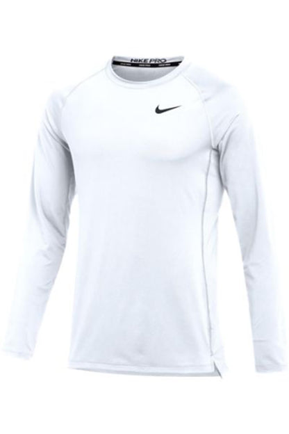 Nike Mens Pro Slim Long Sleeve Training Top (Small White) - Renee Lane Company