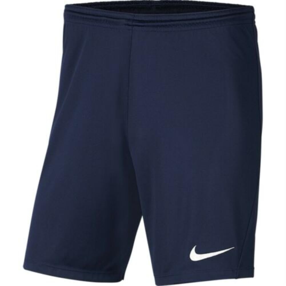 Nike Mens Soccer Park III Shorts (Navy/White Small) - Renee Lane Company
