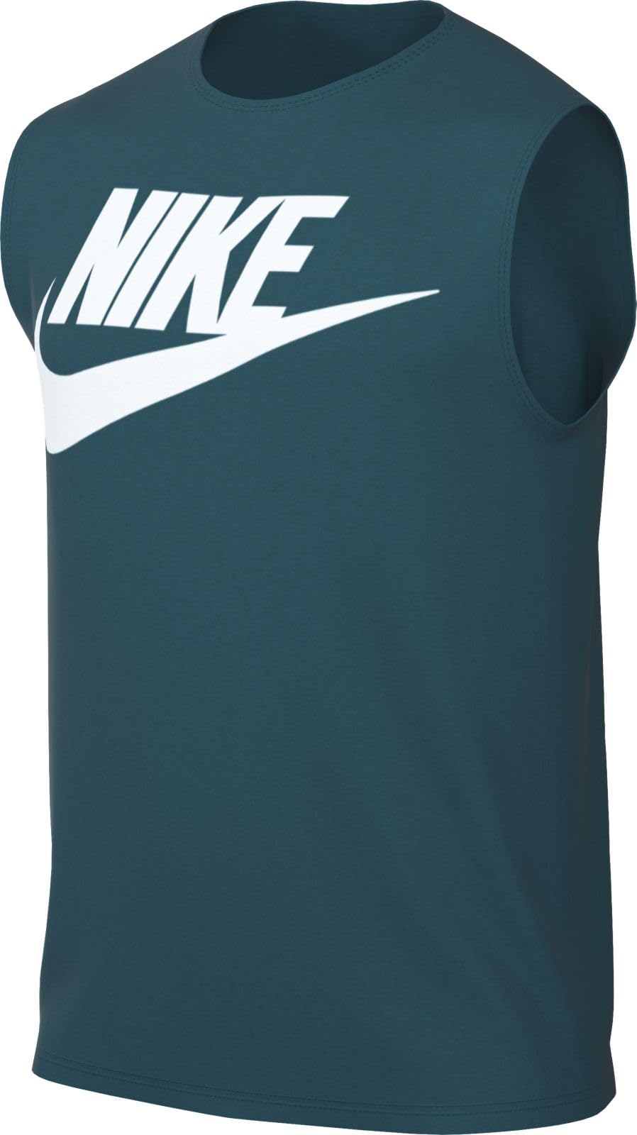 Nike Mens Sportswear Americana Statement Tank Top (US Alpha Large Regular Regular Geode Teal/White) - Renee Lane Company