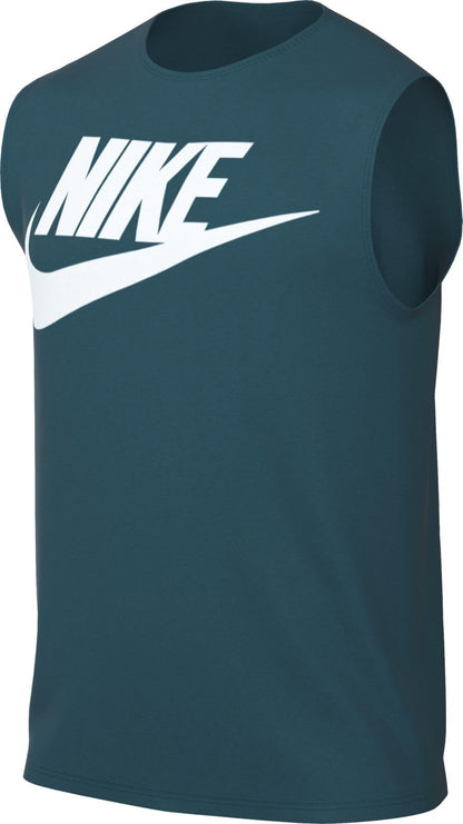 Nike Mens Sportswear Americana Statement Tank Top (US Alpha Large Regular Regular Geode Teal/White) - Renee Lane Company