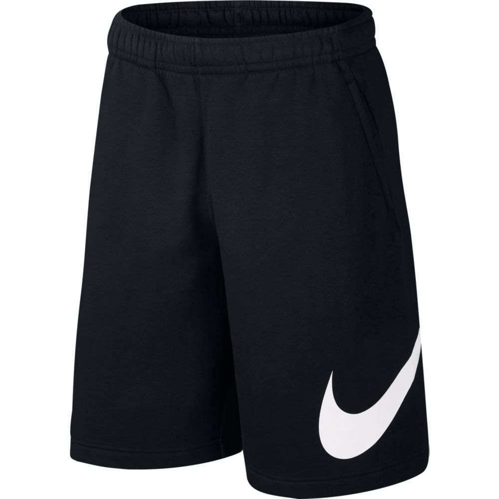 Nike Mens Sportswear Club Short Basketball Graphic Black/White/White 2X-Large-T - Renee Lane Company