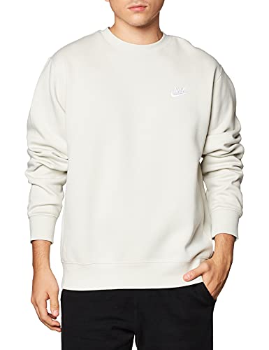 Nike Sportswear Club Fleece Crew (3X-Large Light Bone/White) - Renee Lane Company