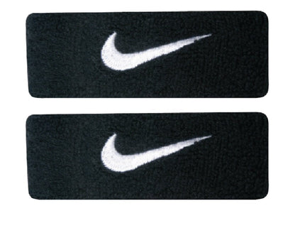 Nike Swoosh Bicep Bands (Black/White Osfm) - Renee Lane Company