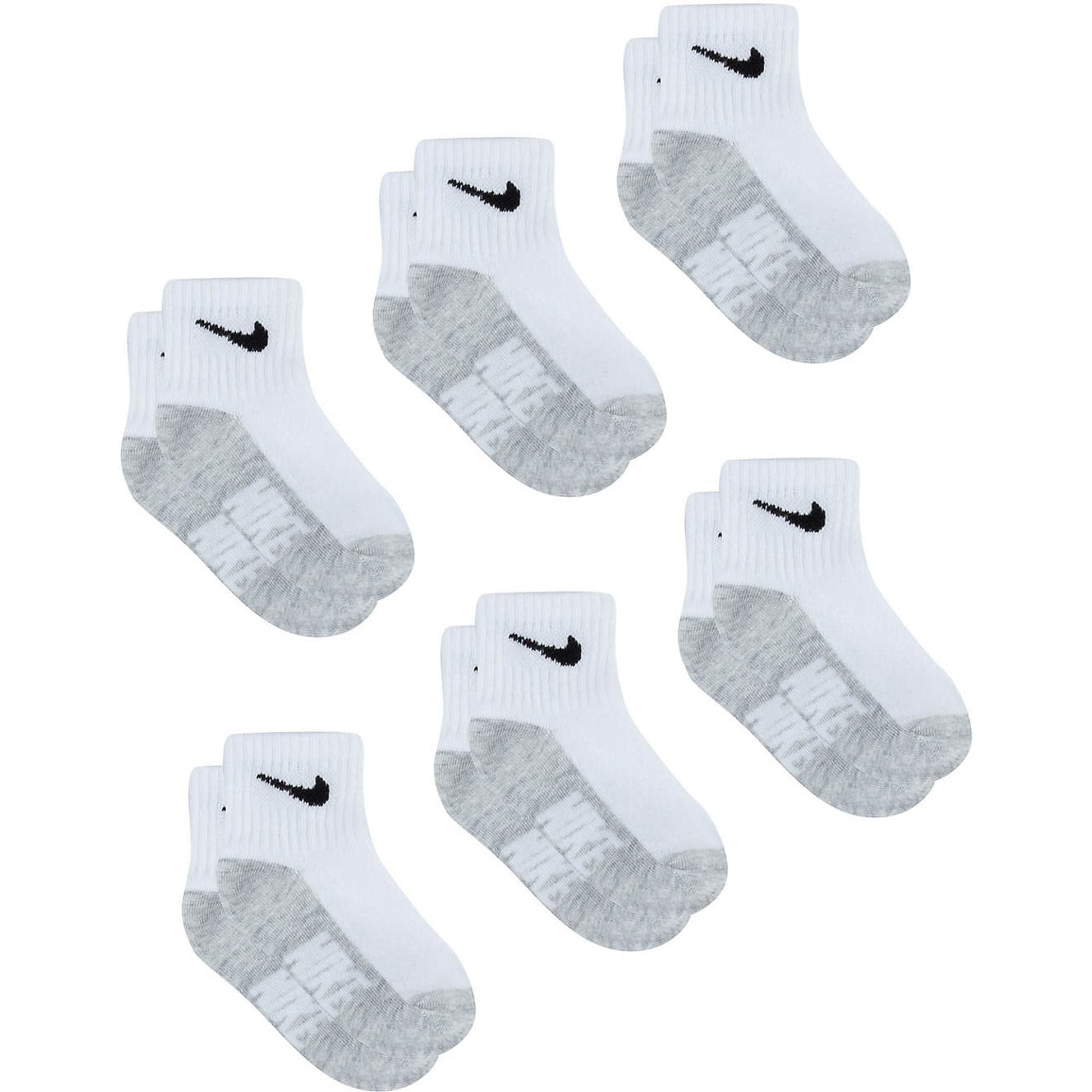 Nike Toddler 6 Pairs Lightweight Ankle Socks Size 2-4 Years - Renee Lane Company