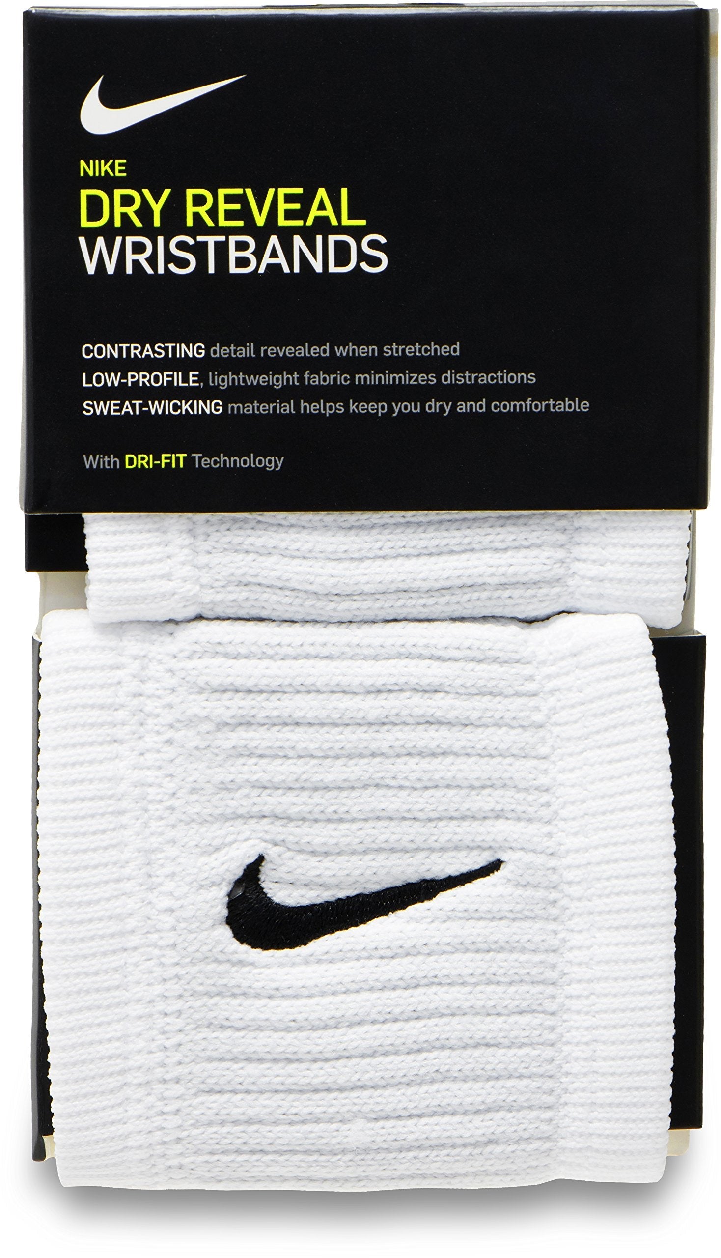 Nike Unisex Dri-Fit Reveal Sweat Bnder White/Cool Grey/Black One Size EU - Renee Lane Company