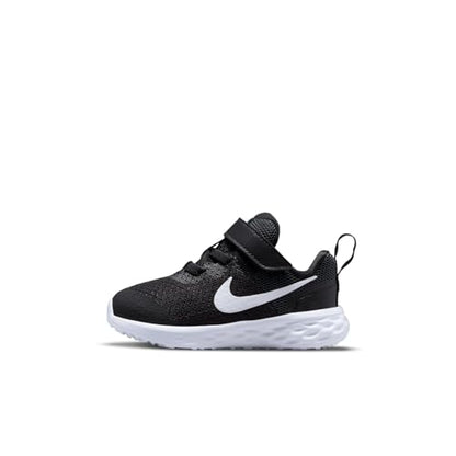 Nike Unisex Kids Running Baby/Toddler Shoes Black White Dk Smoke Grey 21 EU - Renee Lane Company