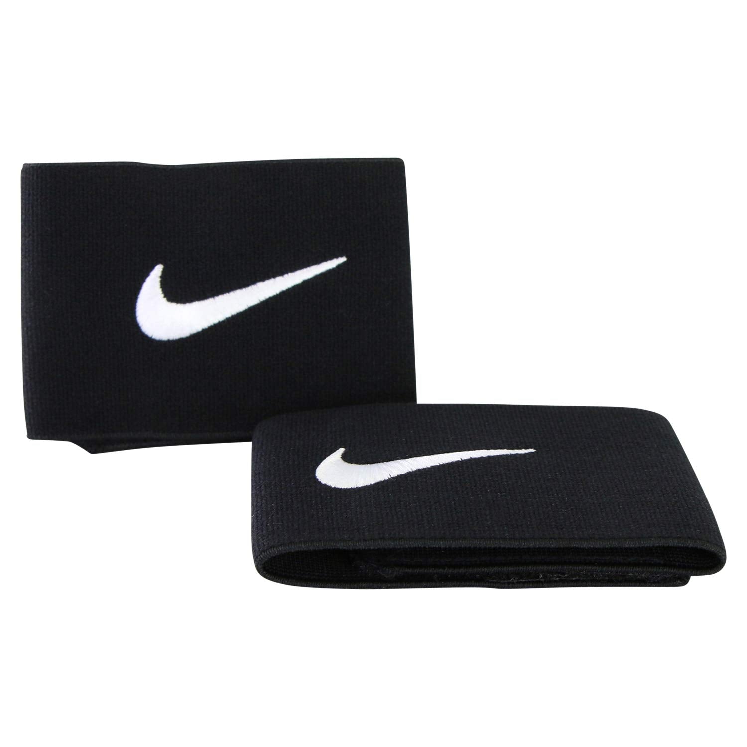 Nike Unisexs Guard Stay II Football Straps Black/White One Size - Renee Lane Company