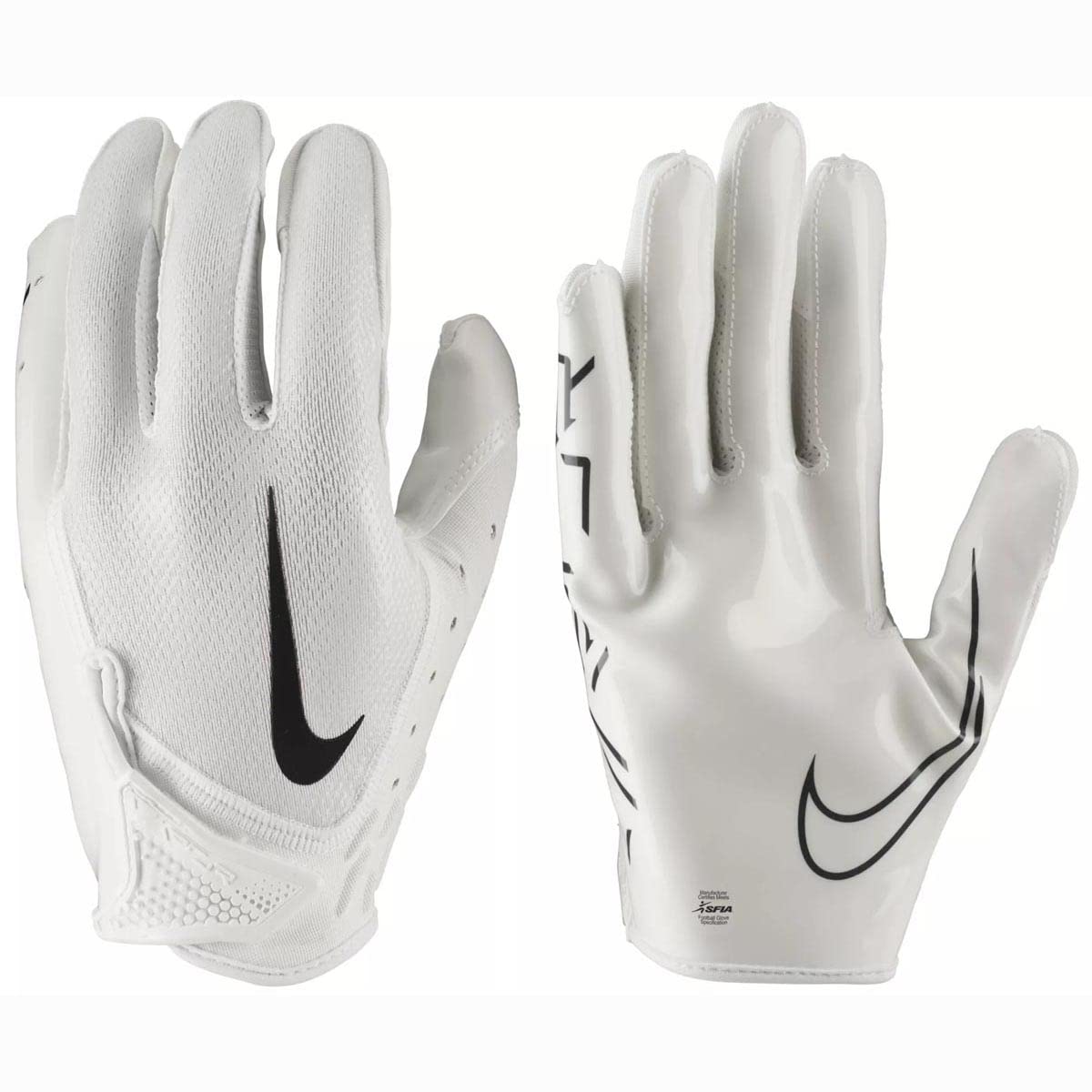 Nike Vapor Jet 7.0 Football Gloves White | White | Black 2XL - Renee Lane Company
