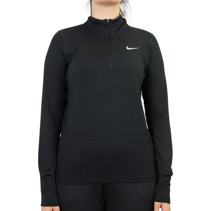 Nike Womens Element Running Long Sleeve Shirt Black Small - Renee Lane Company