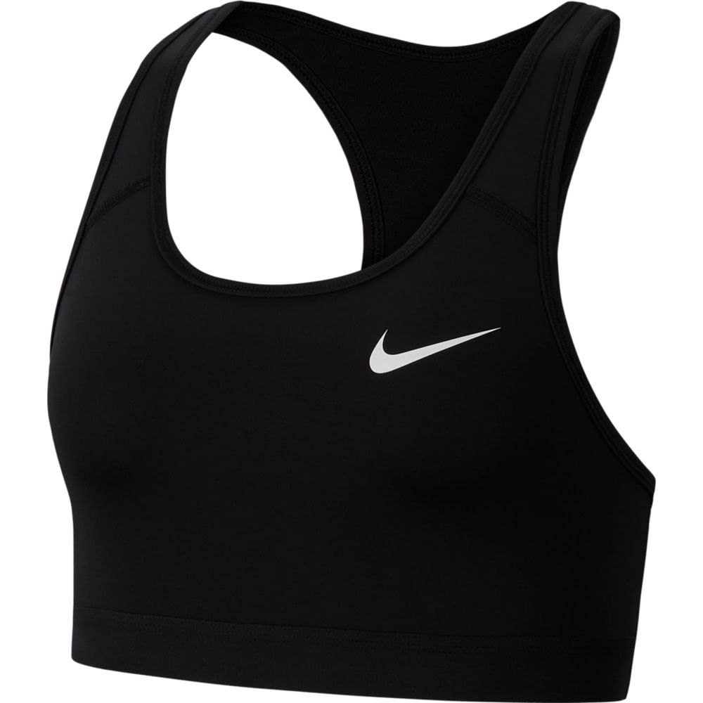 Nike Womens Medium Support Non Padded Sports Bra with Band Black/Black/(White) X-Small - Renee Lane Company