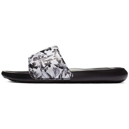 Nike Womens Tobogg Slide Sandal Black/White 5 - Renee Lane Company