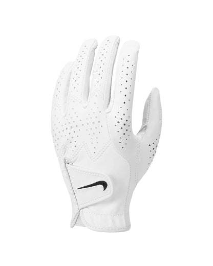 Nike Womens Tour Classic IV Left Hand Golf Glove White | White | Black Medium - Renee Lane Company