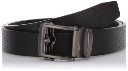 Nike mens Acu Fit Ratchet Belt Black - Perforated One Size US - Renee Lane Company