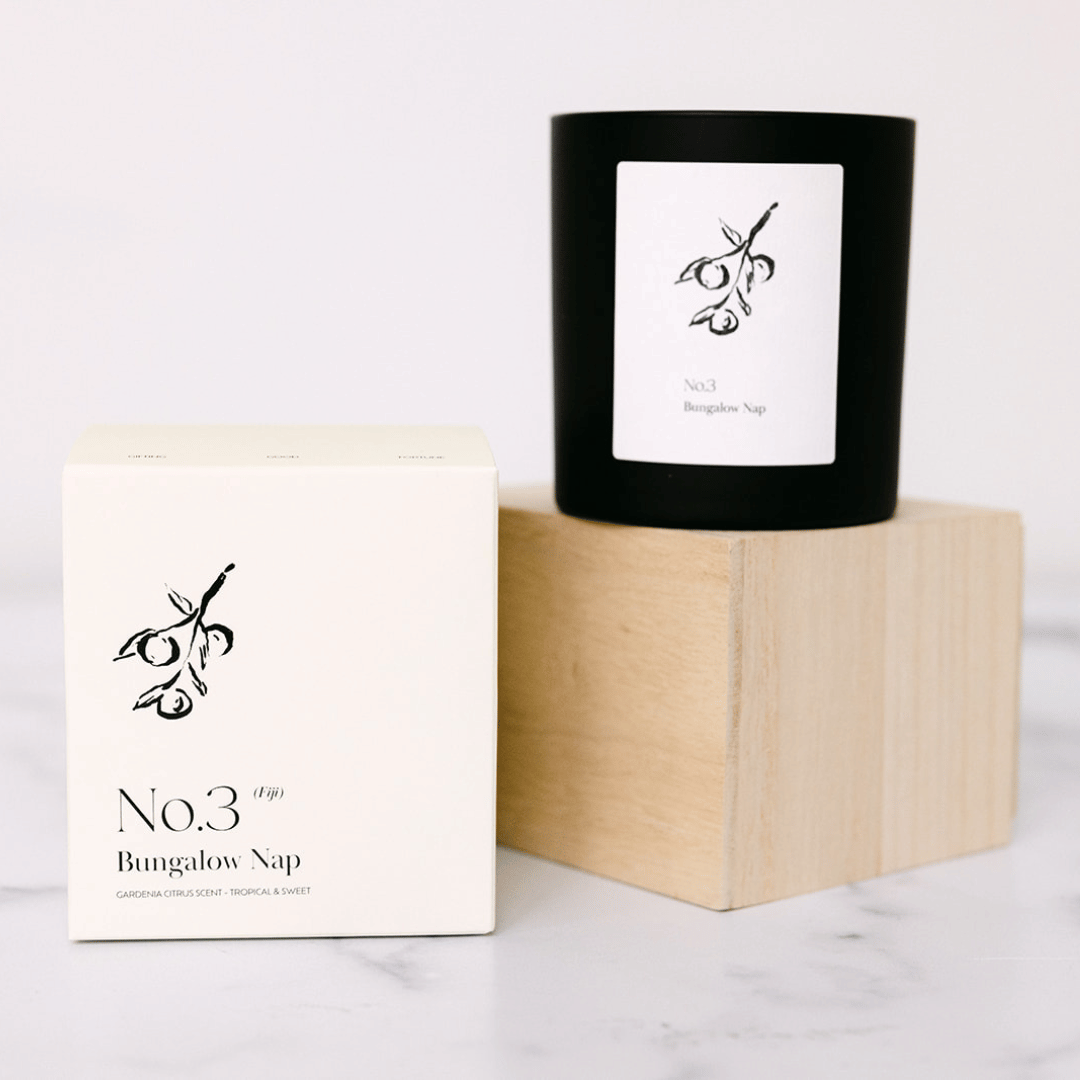No. 3 Bungalow Nap (Fiji) Candle | Lucky Owl - Renee Lane Company