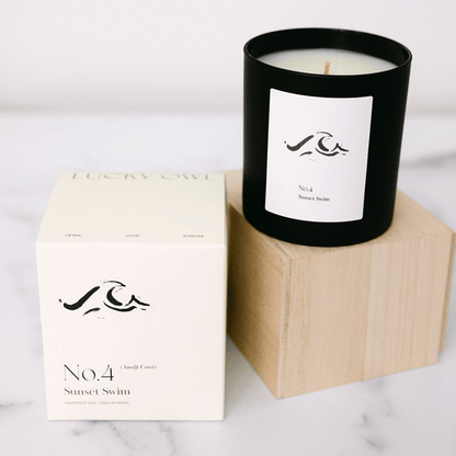 No. 4 Sunset Swim (Amalfi Coast) Candle | Lucky Owl - Renee Lane Company