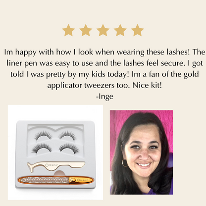 No-Glue Lash Kit – Waterproof Liner, Reusable Lashes & Vegan Formula - Renee Lane Company