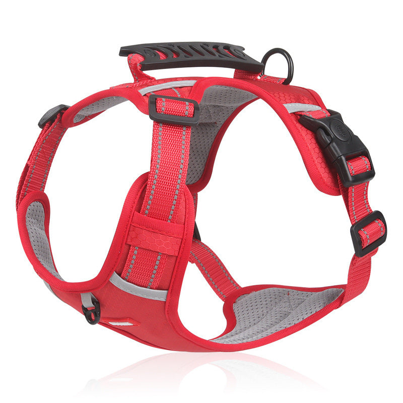 No Pull Pet Harness For Dog & Cat; Adjustable Soft Padded Large Dog Harness With Easy Control Handle - Renee Lane Company