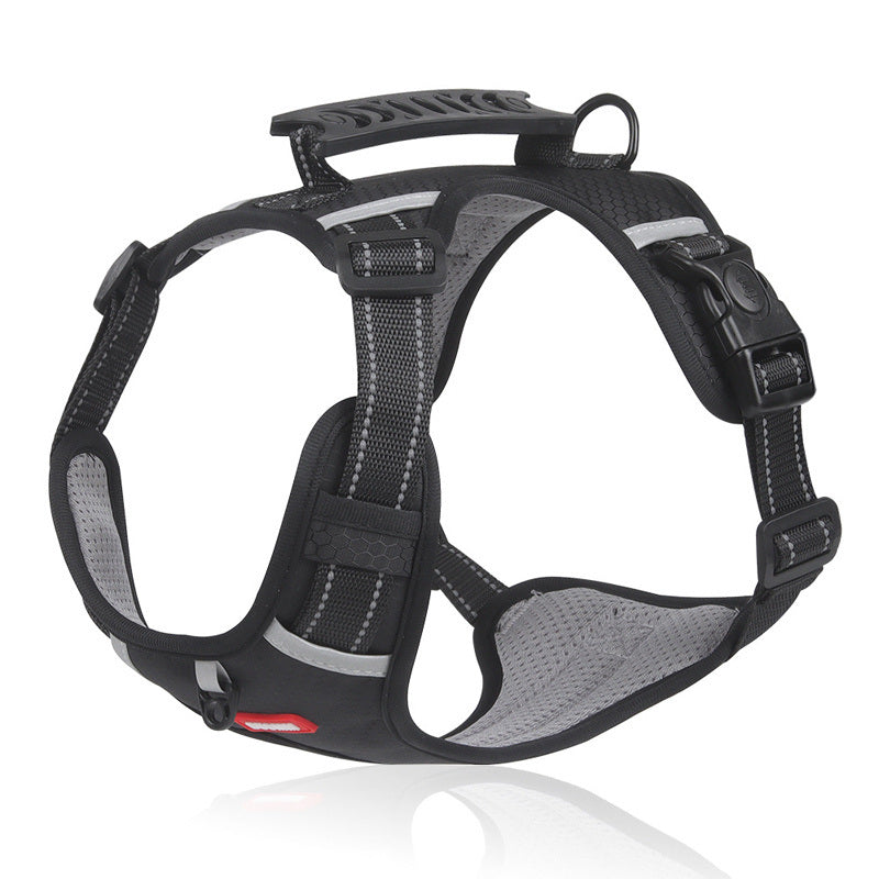 No Pull Pet Harness For Dog & Cat; Adjustable Soft Padded Large Dog Harness With Easy Control Handle - Renee Lane Company
