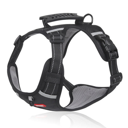No Pull Pet Harness For Dog & Cat; Adjustable Soft Padded Large Dog Harness With Easy Control Handle - Renee Lane Company
