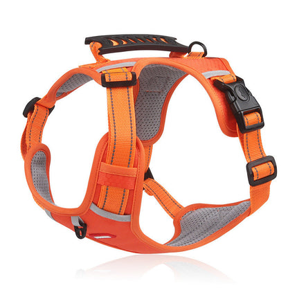 No Pull Pet Harness For Dog & Cat; Adjustable Soft Padded Large Dog Harness With Easy Control Handle - Renee Lane Company