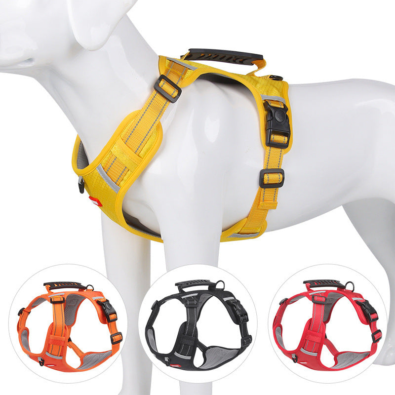 No Pull Pet Harness For Dog & Cat; Adjustable Soft Padded Large Dog Harness With Easy Control Handle - Renee Lane Company