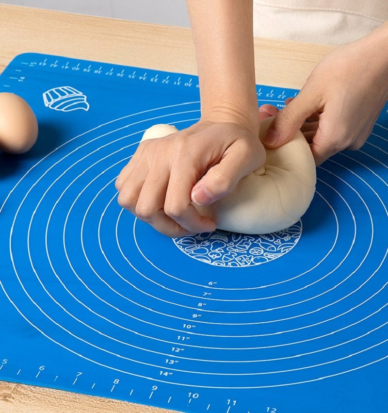 Non-Stick Silicone Dough Rolling Mat Sheet, Kneading Rolling Baking Pad with Measurement Scale Pastry Baking Mat Tool - Renee Lane Company